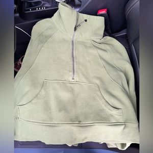 Lululemon Scuba Hoodie. Worn twice. Minor stain on the bottom front. Size M/L